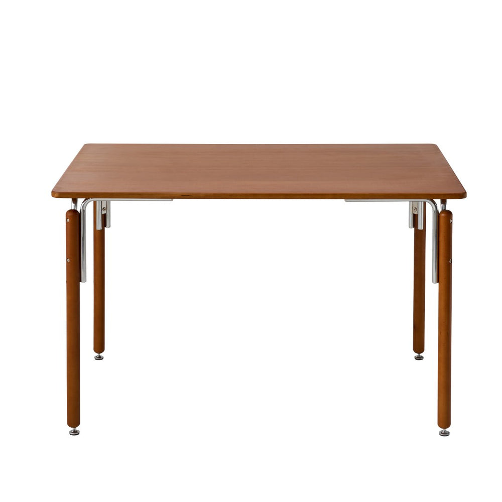 Pasargad Home Kobe Modern Dining Table – Sleek Walnut Finish For Stylish Dining & Workspace Elegance Brown Metal & Wood Pj-3006