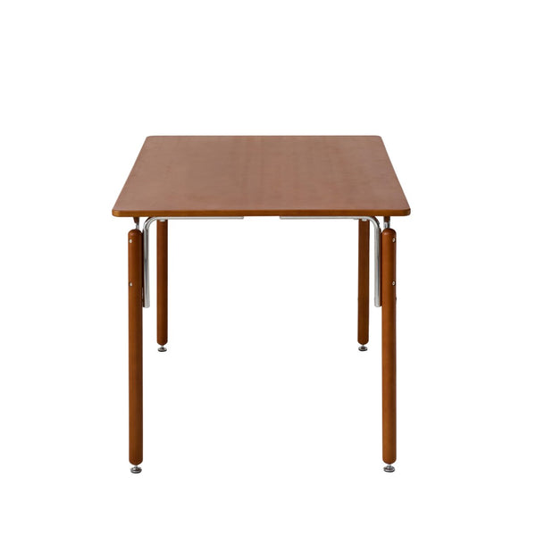 Pasargad Home Kobe Modern Dining Table – Sleek Walnut Finish For Stylish Dining & Workspace Elegance Brown Metal & Wood Pj-3006