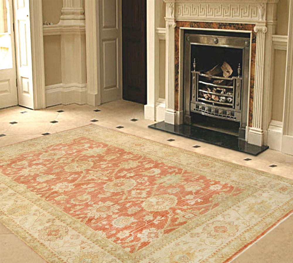 Pasargad Sultanabad Collection Hand-knotted Wool Area Rug - Timeless Elegance 8'2" X 10'1"   Pj-504 8x10