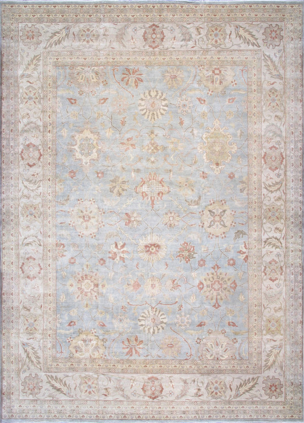 Pasargad Home Antique Melody Collection Hand-knotted Lamb's Wool Area Rug For Timeless Elegance   Pj-506 12x18