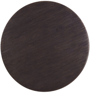 Hooker Furniture Driftwood Round Cocktail Table With Buckboard Finish, Oak Construction, Rustic Distressed Charm For Living Rooms Blacks 6820-80211-99