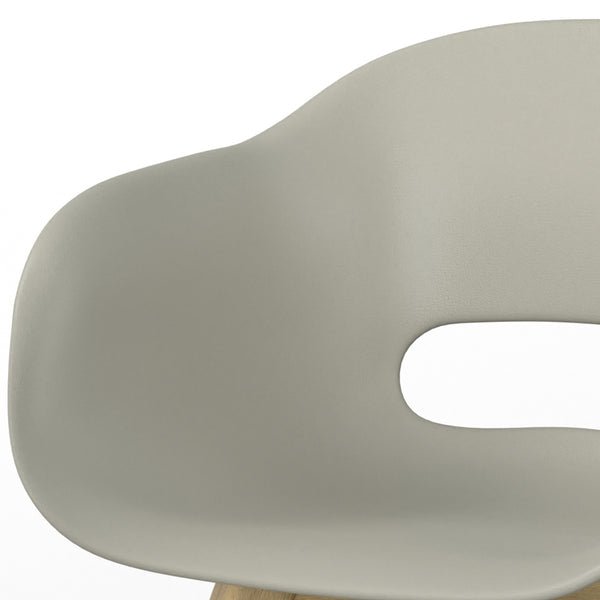 English Elm Kona Outdoor Dining Chair Set of 2 — Handcrafted Acacia Wood Base with Durable Molded Plastic Seat, Weather-Resistant Comfort Gray B136P159379