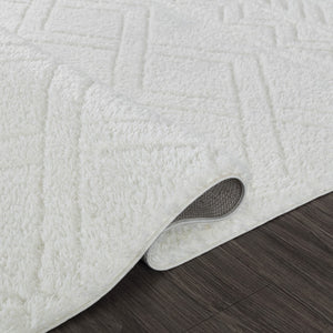 Pasargad Home Turkish Shag Collection: Luxurious Ivory/Grey Area Rug For Ultimate Comfort & Style   Pjc-208 9x12