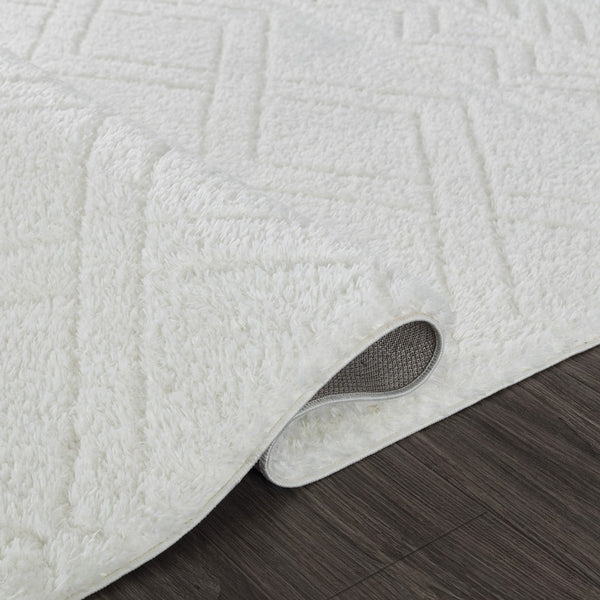 Pasargad Home Turkish Shag Collection: Luxurious Ivory/Grey Area Rug For Ultimate Comfort & Style   Pjc-208 9x12