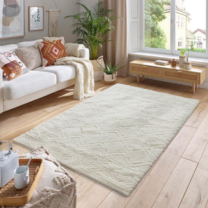 Pasargad Home Turkish Shag Collection: Luxurious Ivory/Grey Area Rug For Ultimate Comfort & Style   Pjc-208 9x12