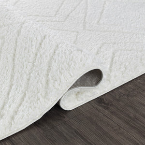 Pasargad Home Turkish Shag Collection: Luxurious Ivory/Grey Area Rug For Ultimate Comfort & Style   Pjc-220 12x15