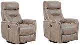 Parker Living Gemini - Linen Power Swivel Glider Recliner - Set of 2 Linen MGEM#812GSPB-2-LIN Parker House