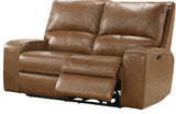 Parker House Swift - Bourbon Power Reclining Sofa And Loveseat Brown Top Grain Leather With Match (X) Mswi-32ph-bou