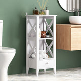 Christopher Knight Home® - Noble House - Loverin Modern Bathroom Floor Storage Rack with Drawer