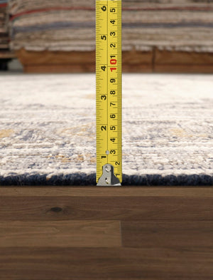 Pasargad Serapi Collection Hand-knotted Vsilk & Wool Blue Area Rug - Timeless Elegance, 8' 2'' X 10' 2''   Pjk-18 8x10