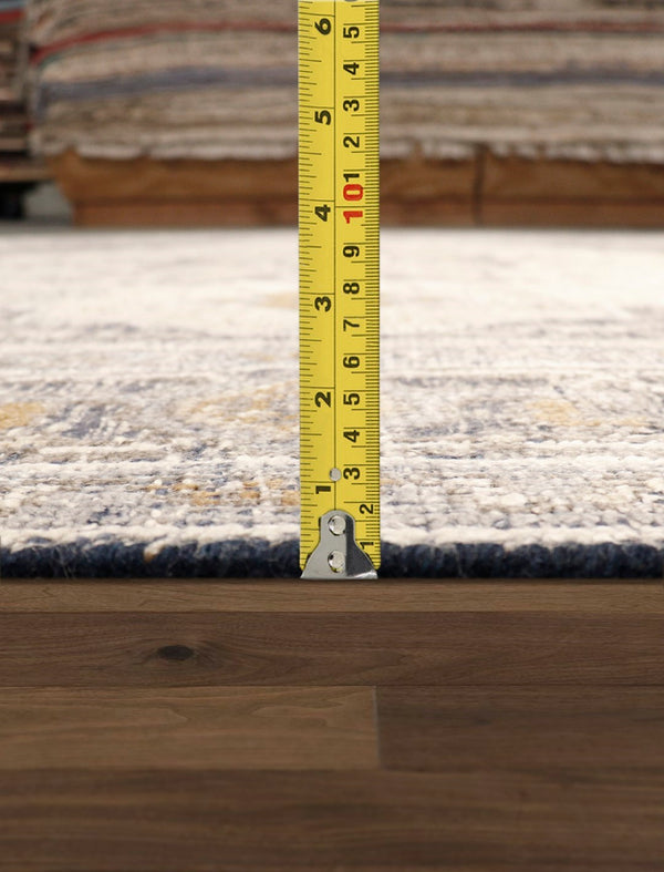 Pasargad Serapi Collection Hand-knotted Vsilk & Wool Blue Area Rug - Timeless Elegance, 8' 2'' X 10' 2''   Pjk-18 8x10