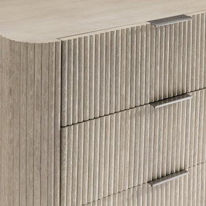 Bernhardt Bernhardt Lucerne Six Drawer Oak Dresser with Reeded Detail and Soft Close Storage 393050
