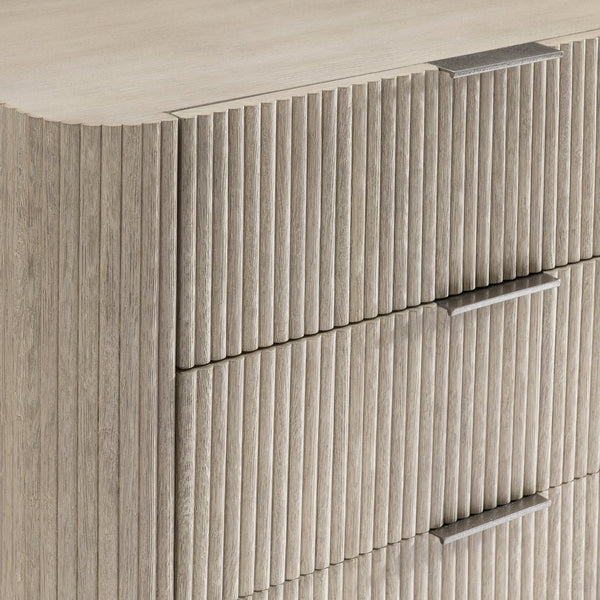 Bernhardt Bernhardt Lucerne Six Drawer Oak Dresser with Reeded Detail and Soft Close Storage 393050