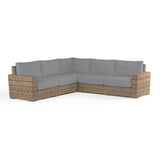 Havana Sectional in Canvas Granite w/ Self Welt SW1701-SEC-5402 Sunset West