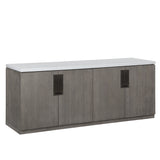 Parker House Pure Modern Credenza with Quartz Top Moonstone Oak Solids / Oak Veneers PUR#384C