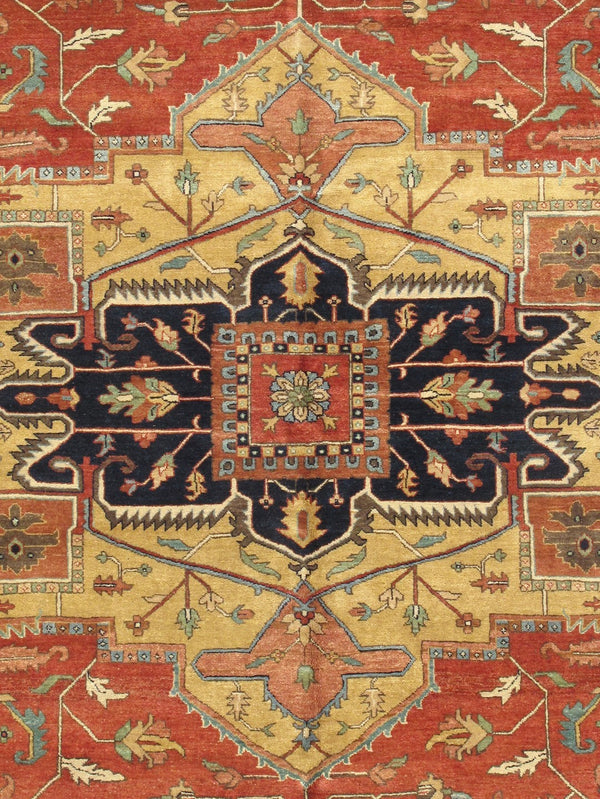 Pasargad Home Serapi Collection Hand-knotted Rustic Wool Area Rug For Timeless Interior Elegance   Pjr-4 12x15