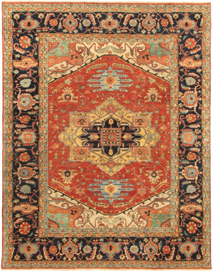 Pasargad Home Serapi Collection Hand-knotted Rustic Wool Area Rug For Timeless Interior Elegance   Pjr-4 12x15