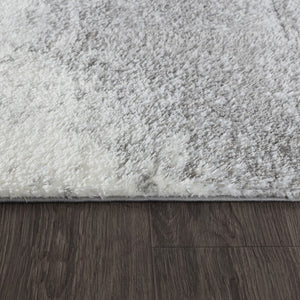 Pasargad Home Turkish Shag Collection: Luxurious Ivory/Grey Area Rug For Ultimate Comfort & Style   Pjs-533 5x7