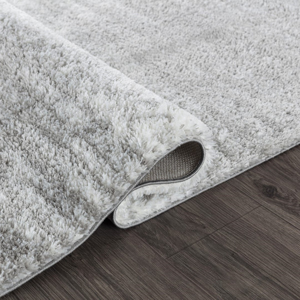 Pasargad Home Turkish Shag Collection: Luxurious Ivory/Grey Area Rug For Ultimate Comfort & Style   Pjs-533 5x7