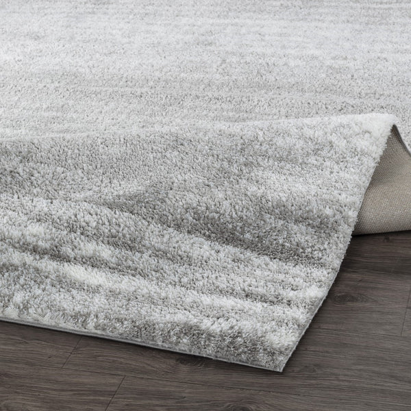 Pasargad Home Turkish Shag Collection: Luxurious Ivory/Grey Area Rug For Ultimate Comfort & Style   Pjs-533 5x7