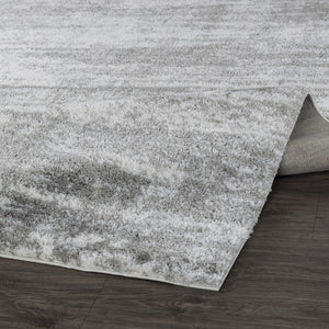 Pasargad Home Turkish Shag Collection: Luxurious Ivory/Grey Area Rug For Ultimate Comfort & Style   Pjs-586 5x7