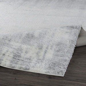 Pasargad Home Turkish Shag Collection: Luxurious Ivory/Grey Area Rug For Ultimate Comfort & Style   Pjs-676 5x7