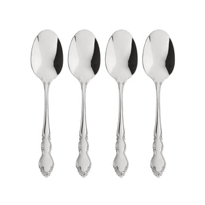 Lenox Oneida Dover Fine Flatware Dinner Spoons, Set of 4 Metallic, STAINLESS METAL 2766004C