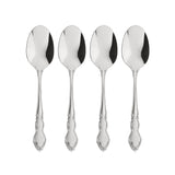 Oneida Dover Stainless Steel Dinner Spoons, Set of 4 - Elegant Mirror Finish, Rust-Resistant