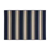 Christopher Knight Home® - Noble House - Cabana Outdoor 5'3" X 7' Stripe Area Rug, Navy and Ivory