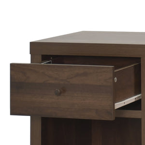 English Elm Christopher Knight Home® - 1-Drawer Nightstand - Compact Modern Design, Faux-Wood Finish, Easy Assembly, Perfect For Small Spaces 72036.00WALN
