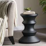 Christopher Knight Home® - Noble House - Adilynn Indoor 22" Light-Weight Concrete Side Table, Black