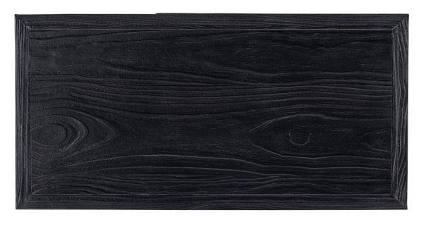 Hooker Furniture Linville Shou Sugi Ban Two-Drawer Nightstand With Usb Ports, Cord Management & Antique Pewter Pulls (38"W) 6150-90016-99