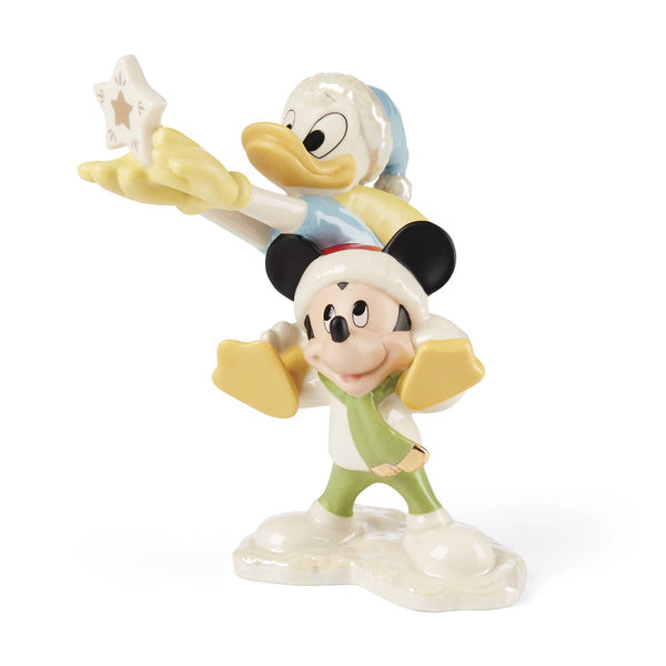 Lenox Disney Winter Fun 5-Piece Figurine Set Ivory, IVORY PORCELAIN 897079