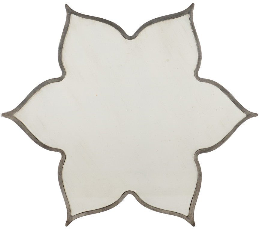 Hooker Furniture Sanctuary Jewel-Finish Flower Cocktail Table With Meringue Glass Top, Gold-Champagne Accents & Casters 5875-80210-95