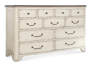 Americana Dresser Whites/Creams/Beiges Americana Collection 7050-90001-02 Hooker Furniture