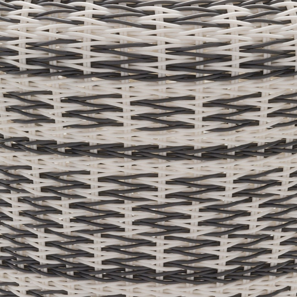 Surya Parkdale Garden Stool - 18"H X 18"W X 18"D | Stylish, Weather-resistant Decor For Outdoor Spaces Gray Iron,Polyethylene,Iron,Polyethylene Pkd003-181817