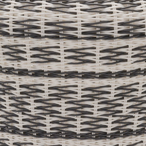 Surya Parkdale Garden Stool - 18"H X 18"W X 18"D | Stylish, Weather-resistant Decor For Outdoor Spaces Gray Iron,Polyethylene,Iron,Polyethylene Pkd003-181817