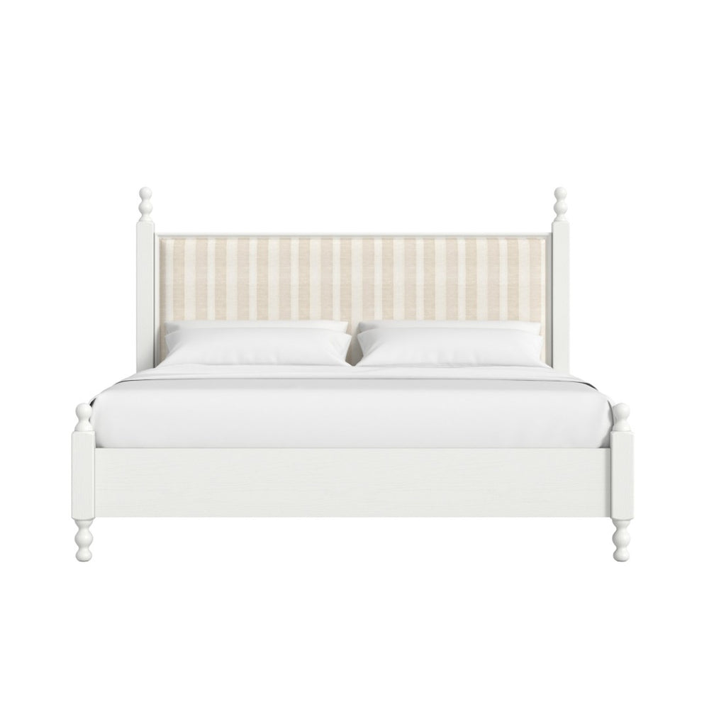 A.R.T. Furniture Haven Canopy Bed: Vintage-Inspired Elegance with Upholstered Headboard for a Serene Bedroom Retreat 339135-2367
