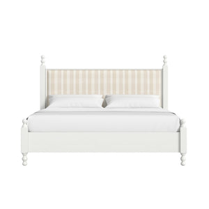 A.R.T. Furniture Haven Canopy Bed: Vintage-Inspired Elegance with Upholstered Headboard for a Serene Bedroom Retreat 339135-2367