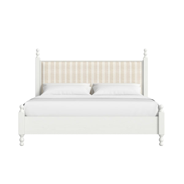 A.R.T. Furniture Haven Canopy Bed: Vintage-Inspired Elegance with Upholstered Headboard for a Serene Bedroom Retreat 339135-2367
