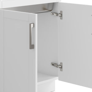 English Elm Hennessy - Stylish 28" Laundry Cabinet With Stainless Steel Sink & High-Arch Faucet For Efficiency B136P158797