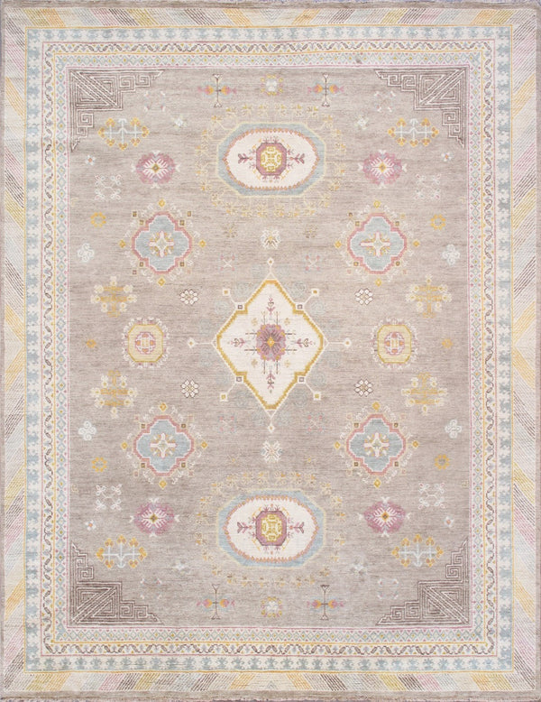 Pasargad Khotan Hand-knotted Wool Area Rug - Luxurious 12' X 18' Size For Elegant Home Decor   Pkh-530 12x18