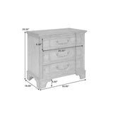 Revival Row 3-Drawer Nightstand Brown with Village Lane Finish P348140 Pulaski Furniture