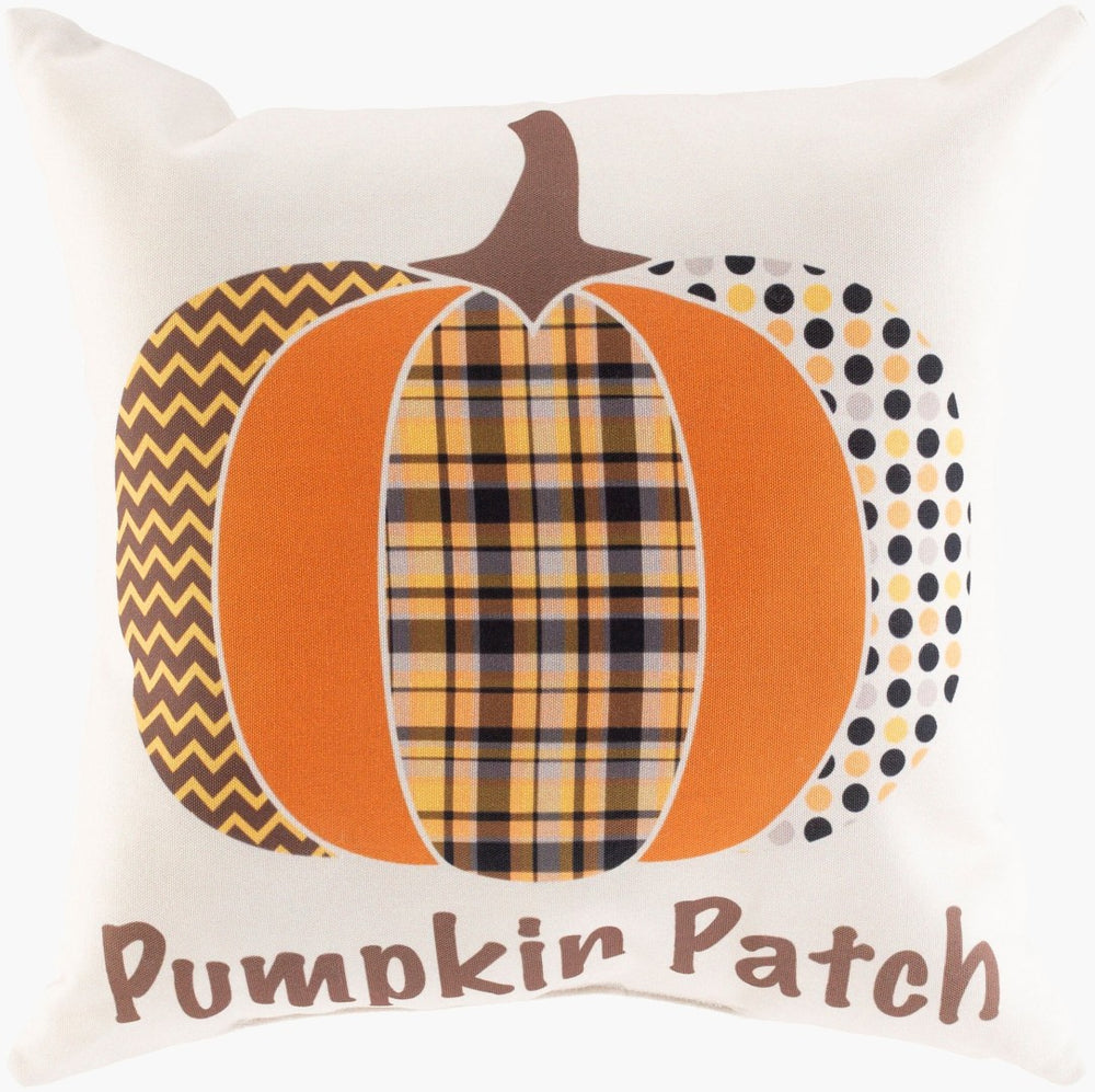 Livabliss Pumpkin Patch Heirloom Woven Square Throw Pillow Farmhouse Boho Sofa Accent PKP001-1818