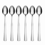 Oneida Nocha 6-Piece Stainless Steel Tall Drink Spoons, Mirror Finish, Dishwasher Safe