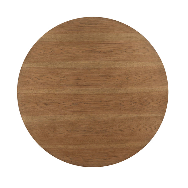 English Elm Steve Silver - Oslo Round Counter Table in Dark Brown Wood with Hairpin Legs, Knife Edge Top, Seats Four Comfortably B081P157023