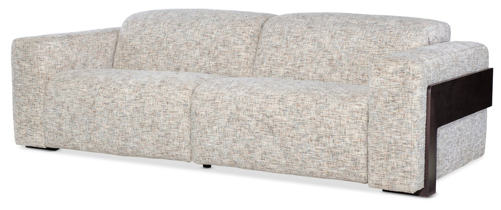 Hooker Furniture Atlas Power Sofa With Dual Power Recline And Headrests, Chenille Upholstery And Ebony Accents 44.00 L x 94.00W x 30.00H SS444-PH25-415