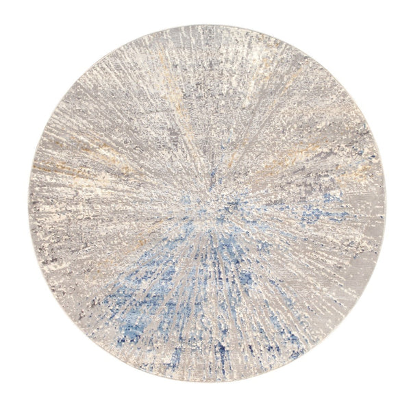 Pasargad Home Turkish Starburst Modern Area Rug - Stylish, Affordable, And Eye-catching Design   Pl-694d 6xround