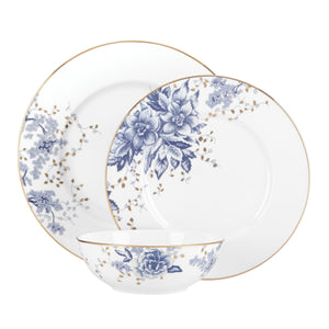 Lenox Garden Grove 3-Piece Place Setting Blue, WHITE BONE CHINA 852028