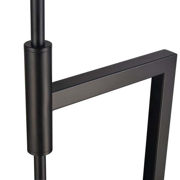 Atlas Baitz 62.5'' High Floor Lamp - Matte Black Metal with Cane-Style Shade for Modern Farmhouse Decor PL11001-BK